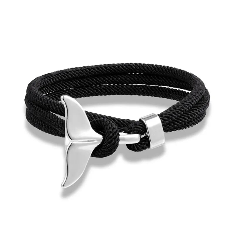 Whale Tail Anchor Multilayer Bracelet