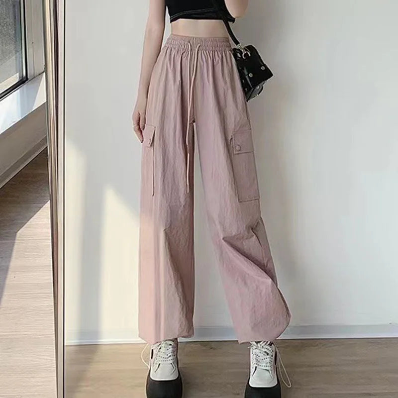 Green High Waist Wide Leg Pants