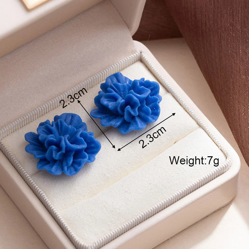 Bohemian Blue Geometric Earrings