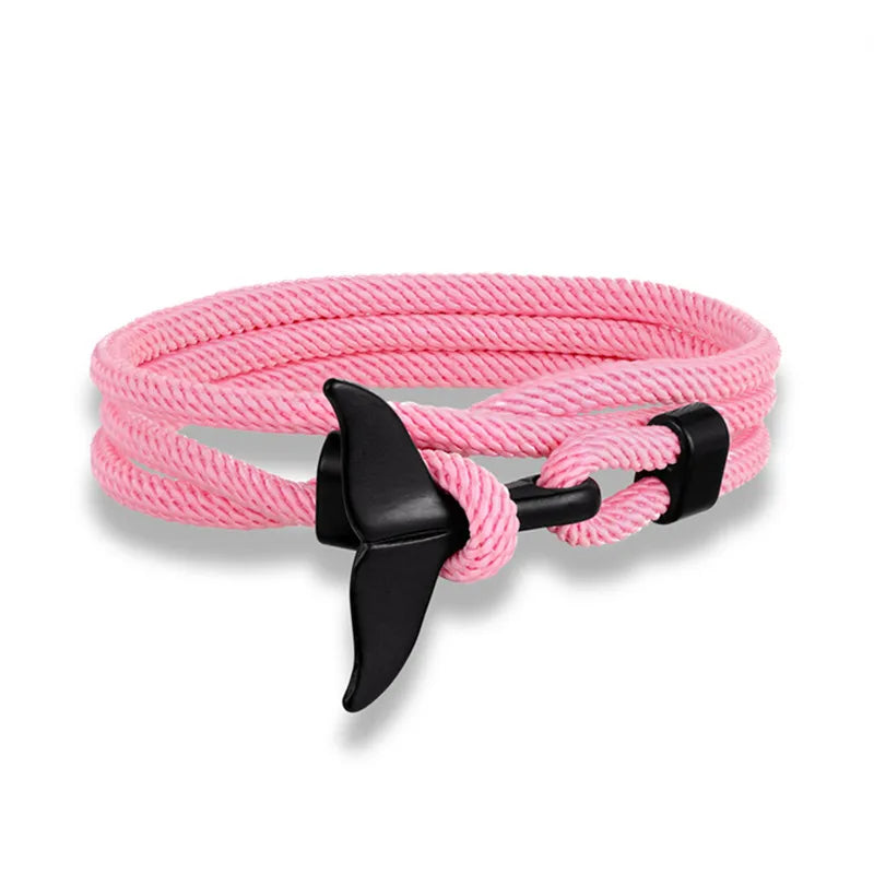 Whale Tail Anchor Multilayer Bracelet