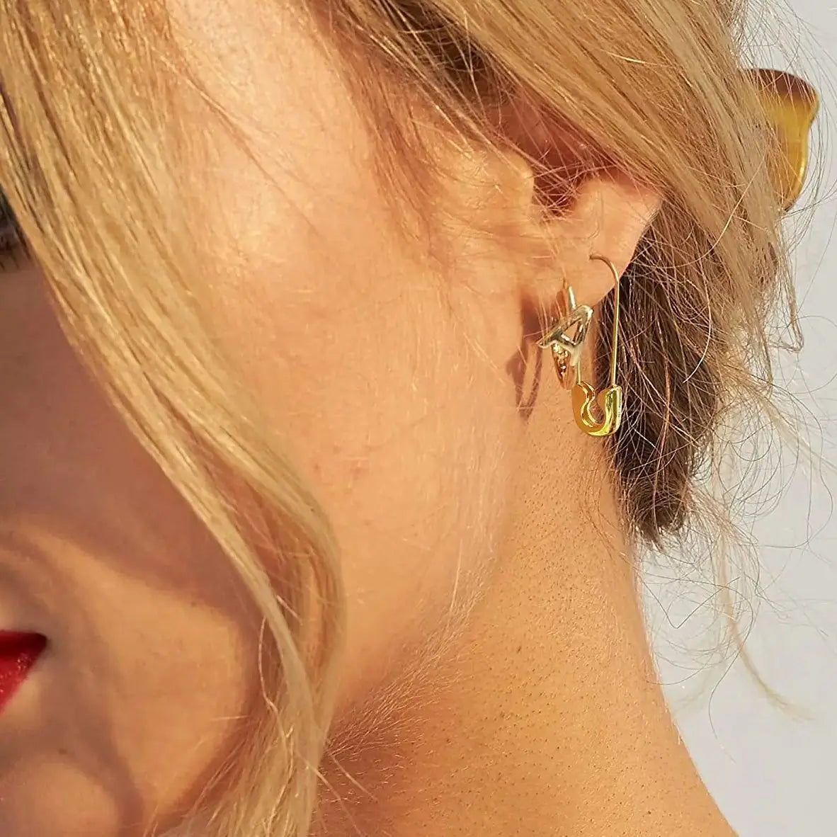 Paper Clip Pin Earrings