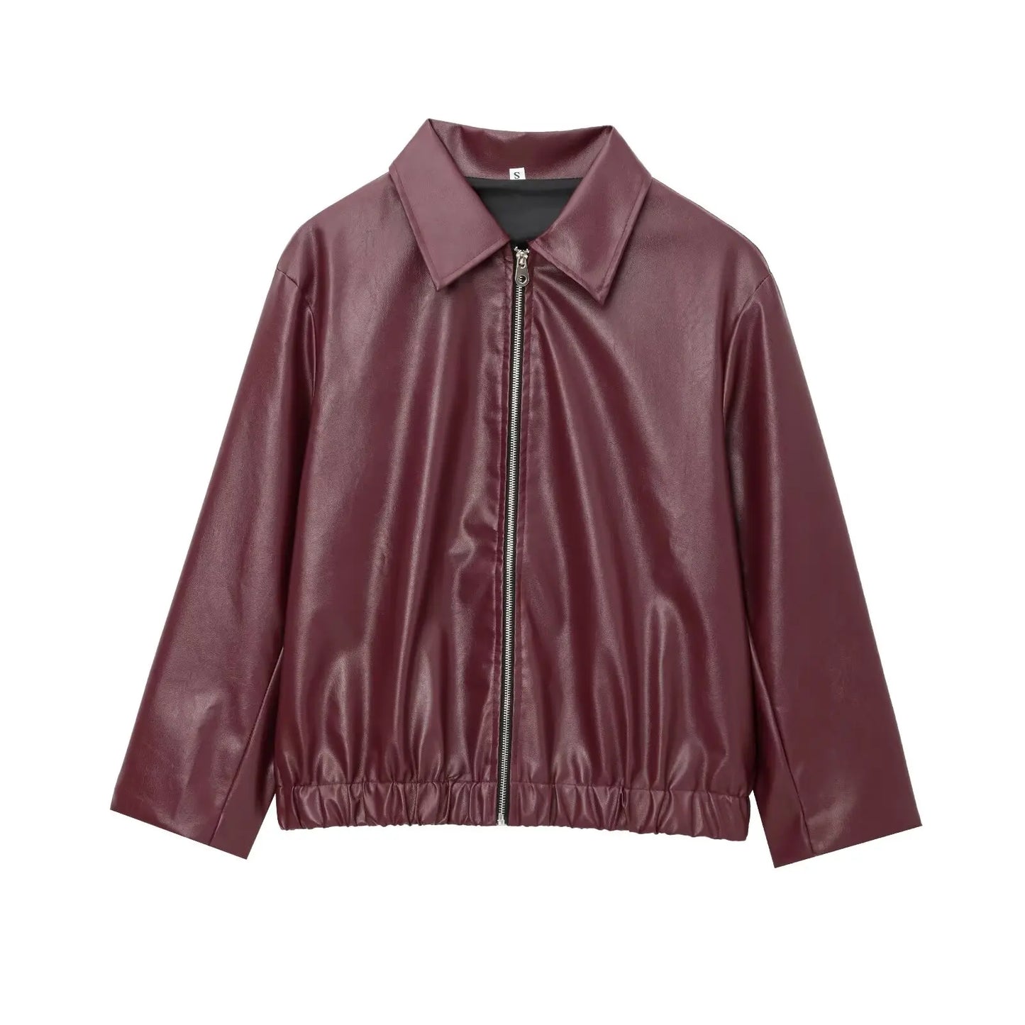 Faux PU Leather Jacket