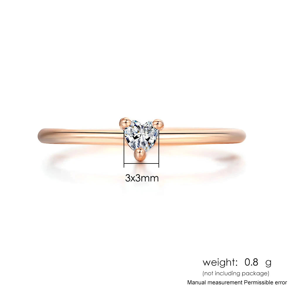 Minimalist Heart Ring
