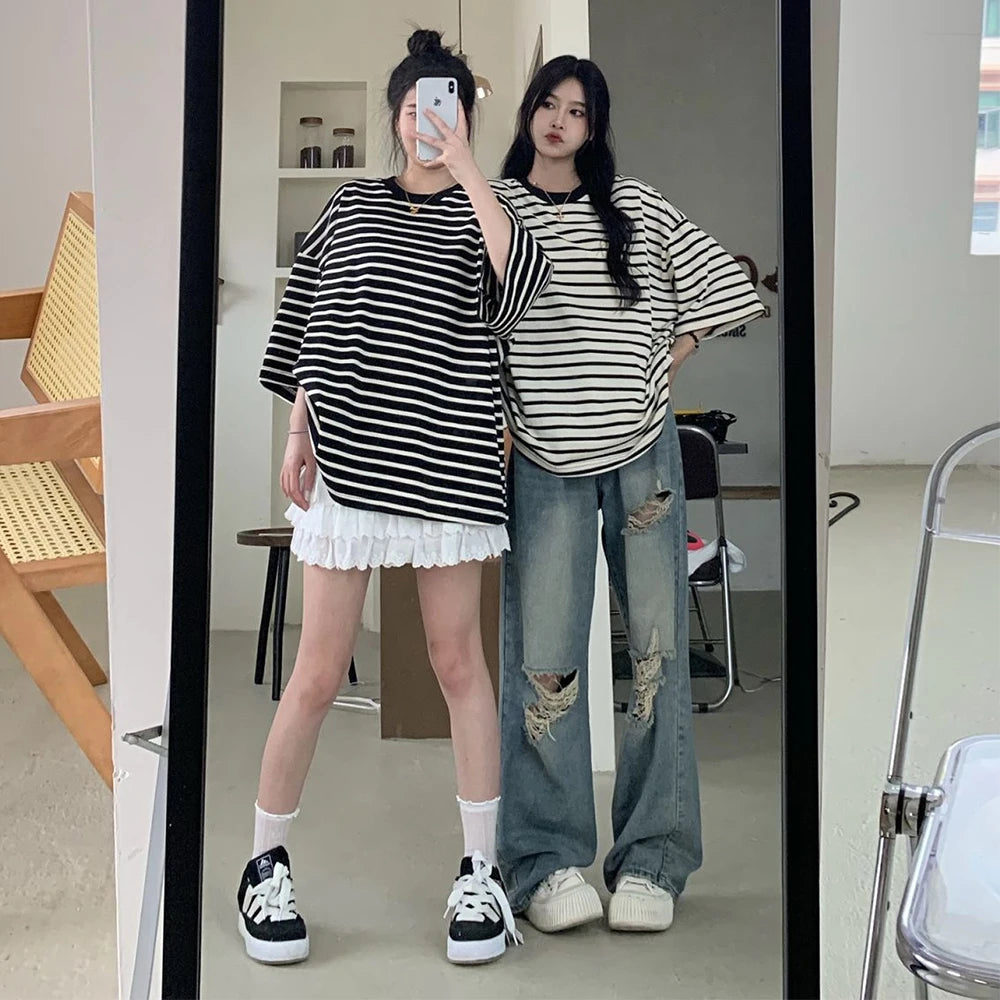 Retro High Waist Wide Leg Jeans for Women