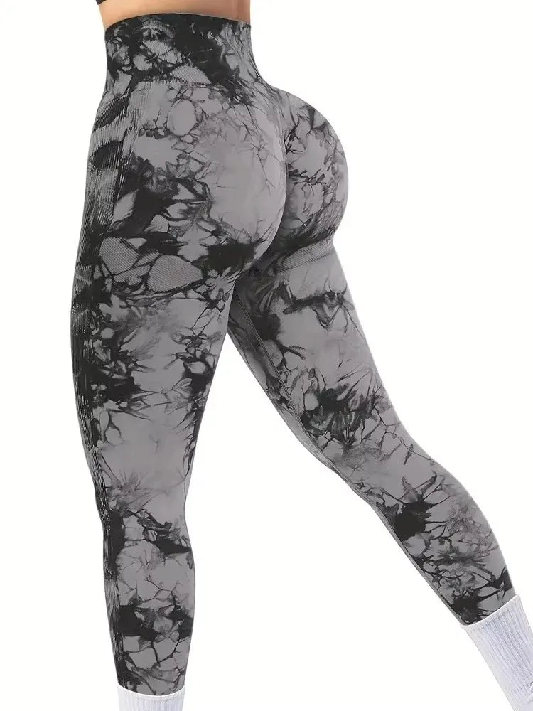 Seamless Tie Dye Yoga Leggings