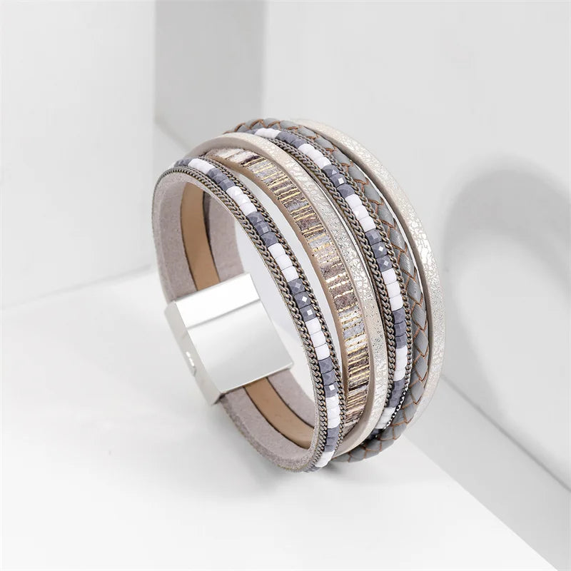 Genuine Leather Wrap Bracelet