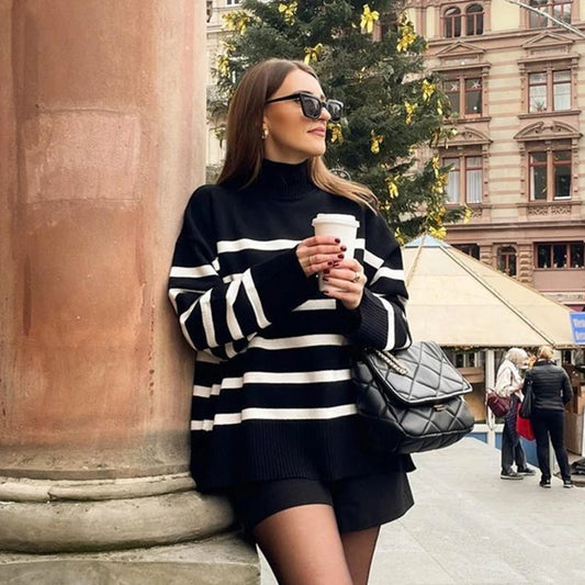 Striped Print Sweater