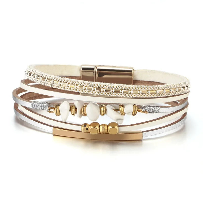 Genuine Leather Wrap Bracelet