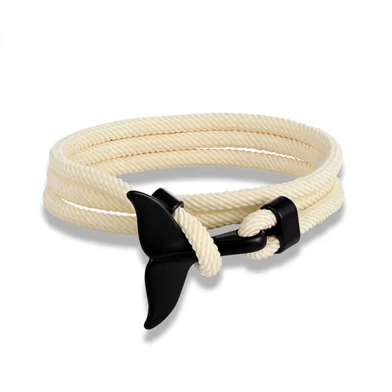 Whale Tail Anchor Multilayer Bracelet