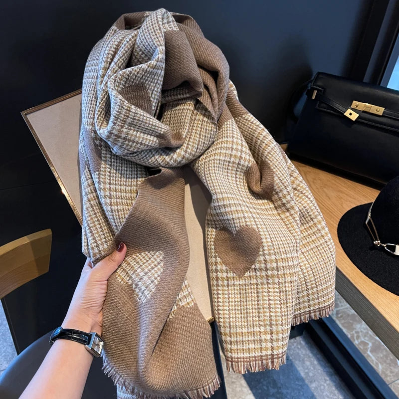Double Sided Plaid Scarf
