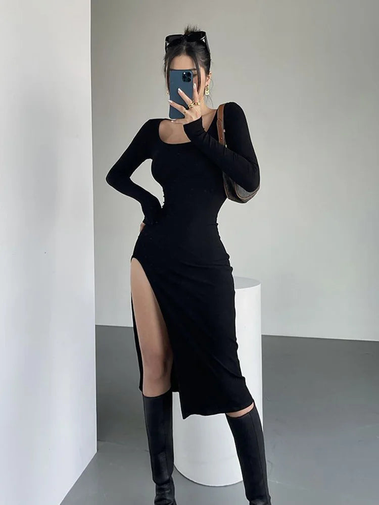 Long Sleeve Midi Dress