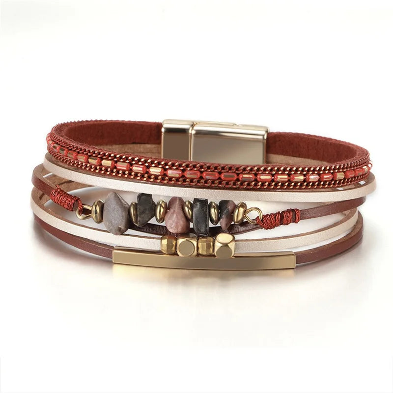 Genuine Leather Wrap Bracelet