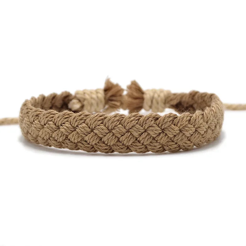 Handmade Vintage Cotton Rope  Bracelet