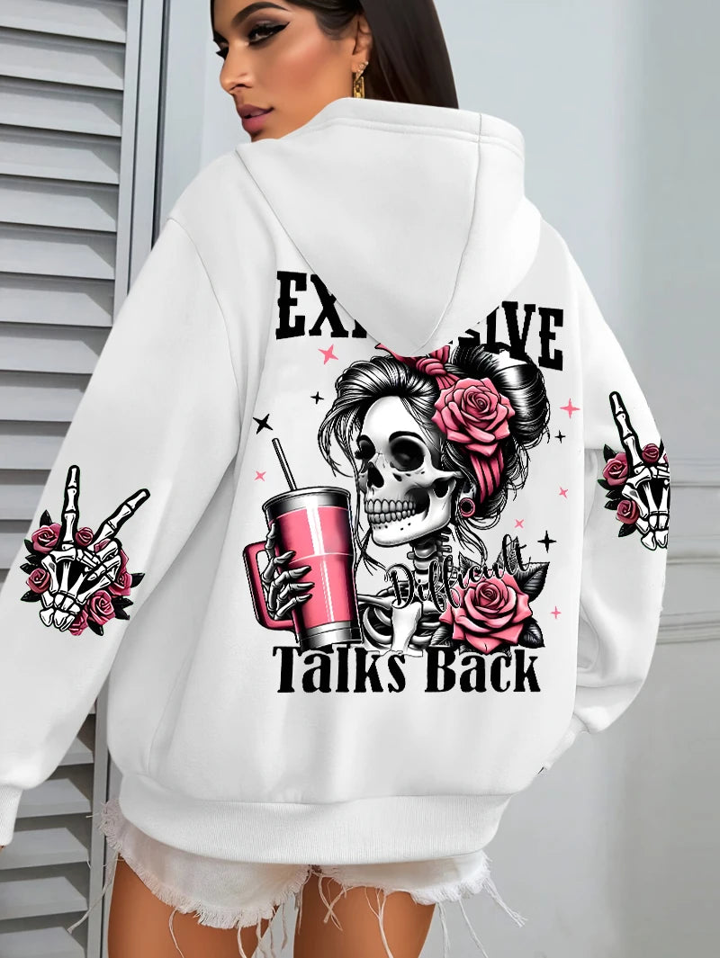 Funny Talk Back Vintage Hoodie