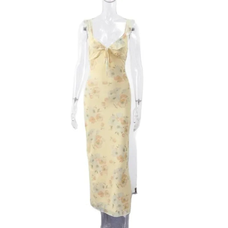 Elegant Floral Print Dress