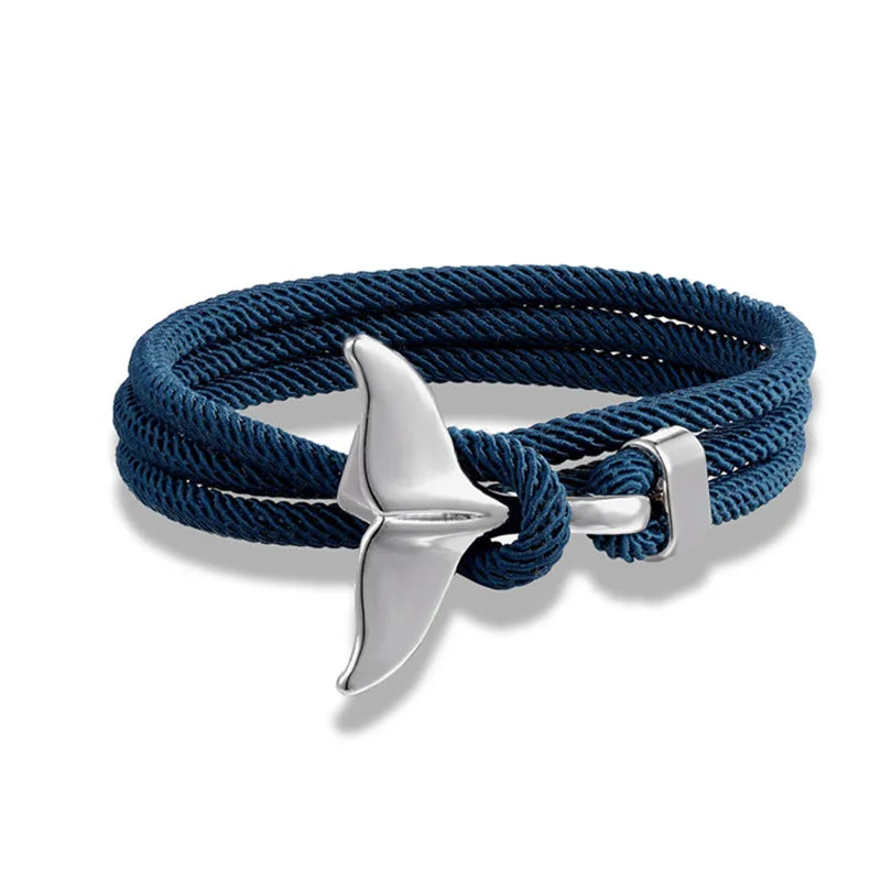 Whale Tail Anchor Multilayer Bracelet