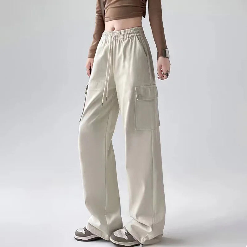 Green High Waist Wide Leg Pants