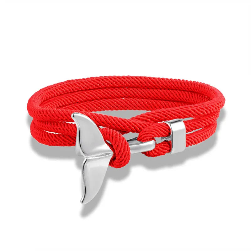 Whale Tail Anchor Multilayer Bracelet